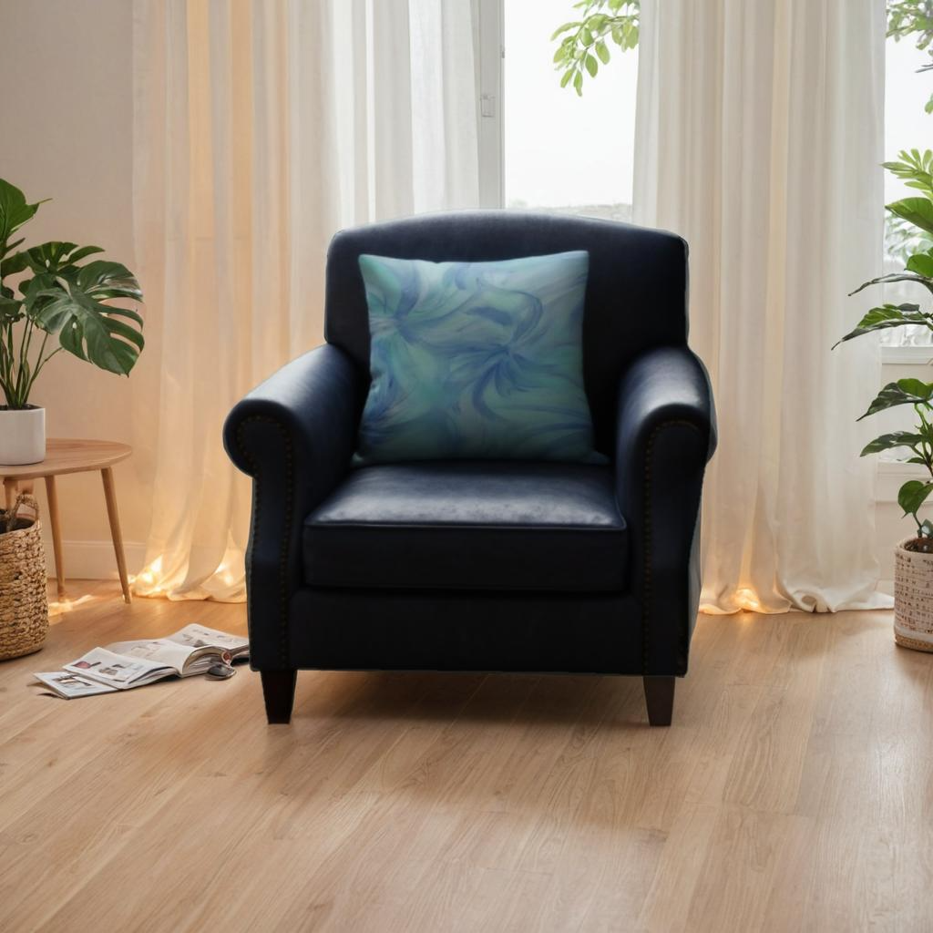 BLUE UNITY THROW PILLOW COVER JetPrint Fulfillment