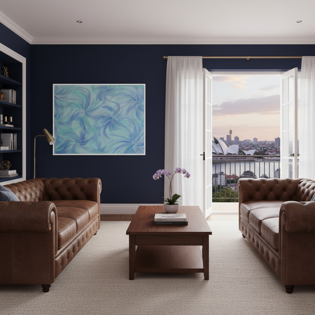 Blue Unity ....Australian Flora Abstract Art