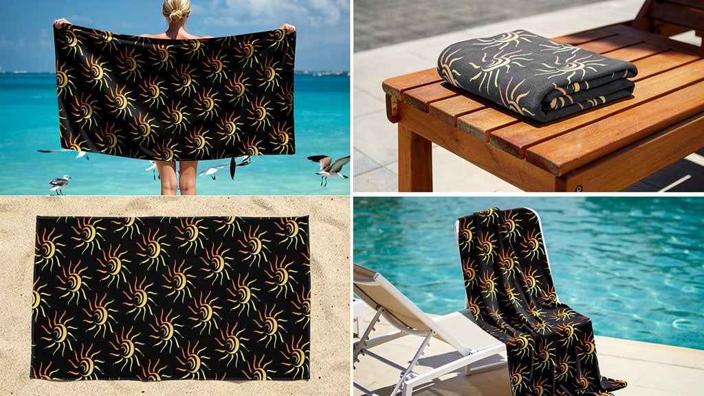 summer sun beach towel