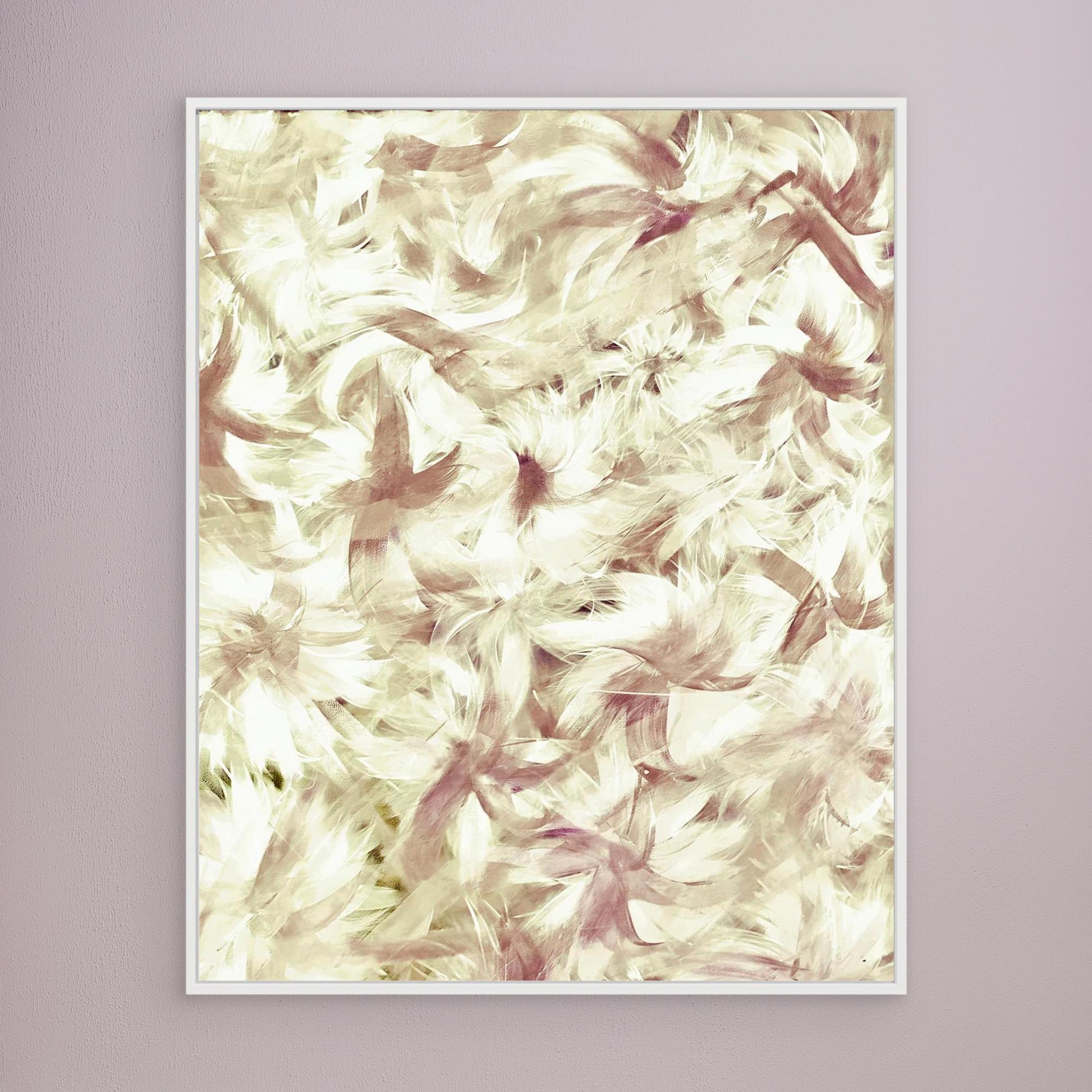 Native Lily plant abstract painting Australian painting print wall art