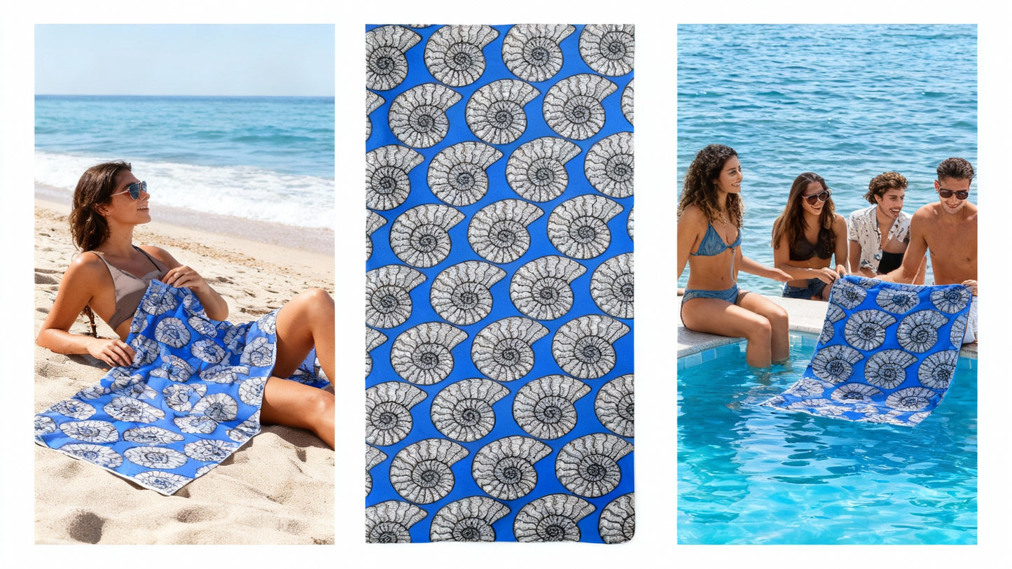 Ancient Blue Beach Towel