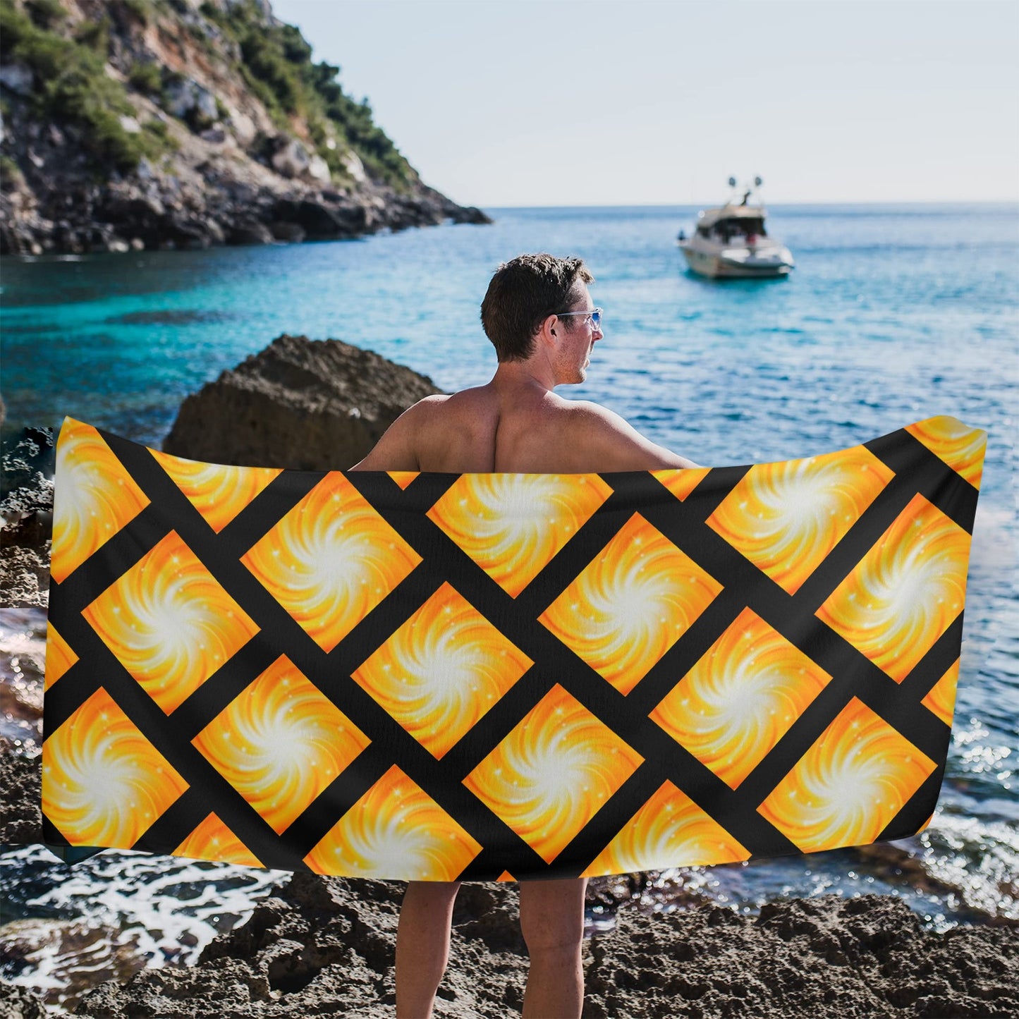 Star Gazing  Beach Towel
