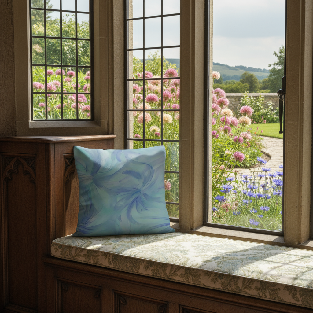 BLUE UNITY THROW PILLOW COVER JetPrint Fulfillment