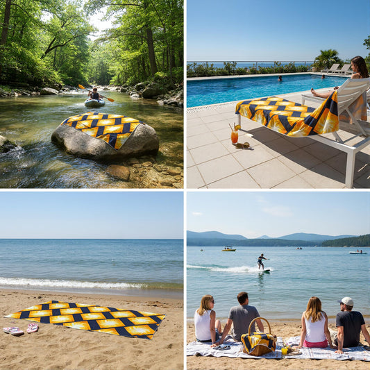 Star Gazing  Beach Towel