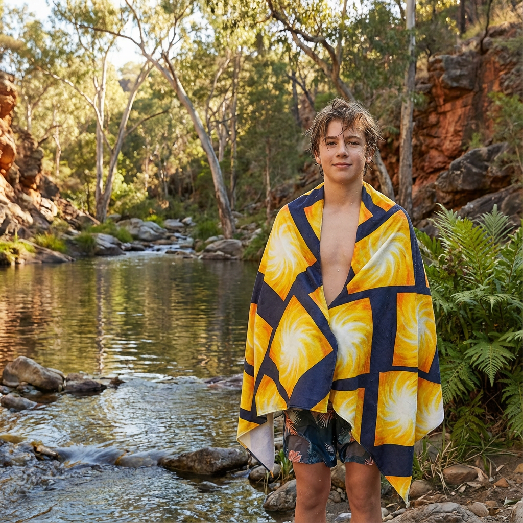 Star Gazing  Beach Towel