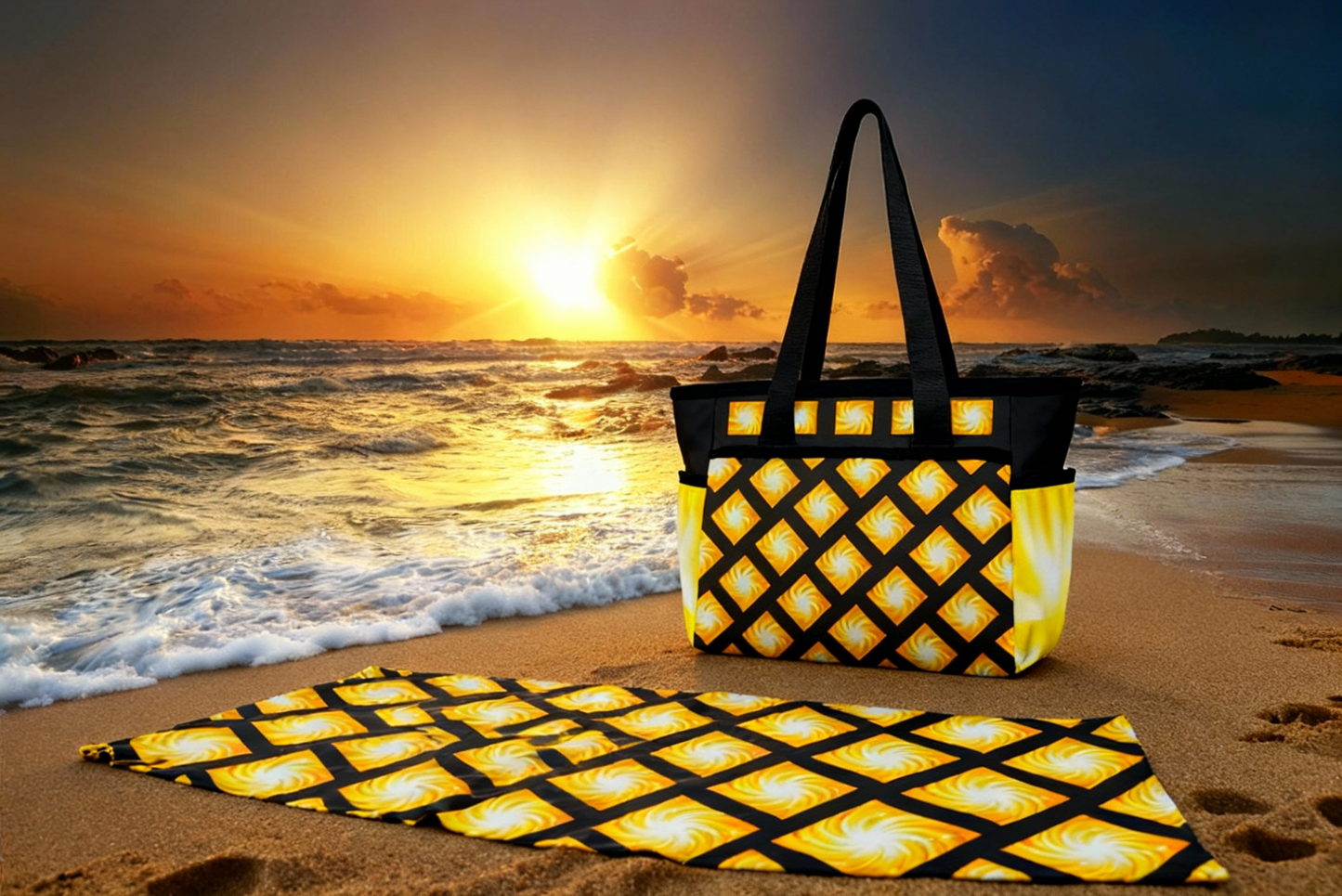 Star Gazing  Beach Towel